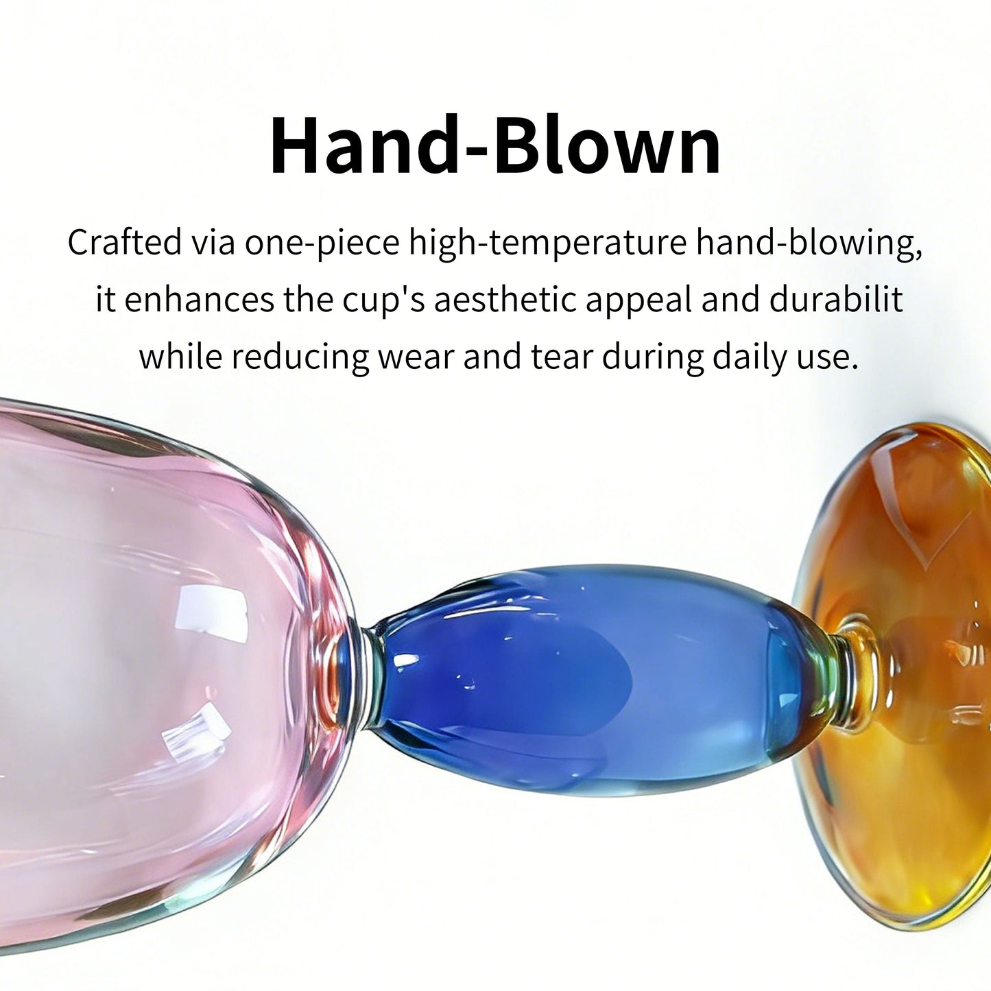 2pcs/pack Retro style water cup high borosilicate glass handcrafted cup