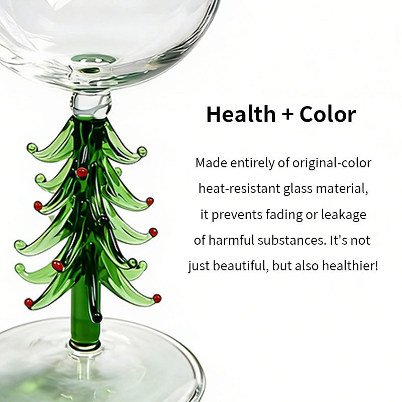 1piece Christmas tree-shaped goblet glass cup champagne cup