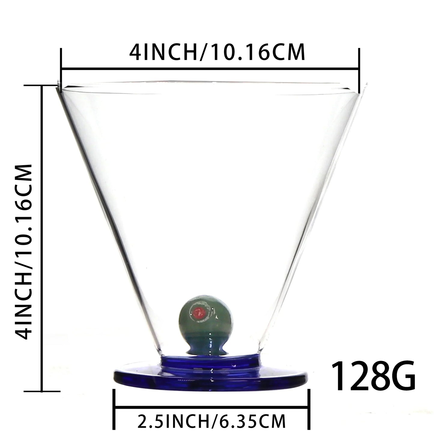 2 Pcs Pack Hand-Blown Borosilicate Glass Cup with Fruit Design – Perfect Gift for Loved Ones