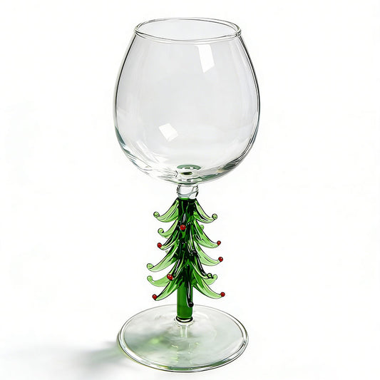 1piece Christmas tree-shaped goblet glass cup champagne cup