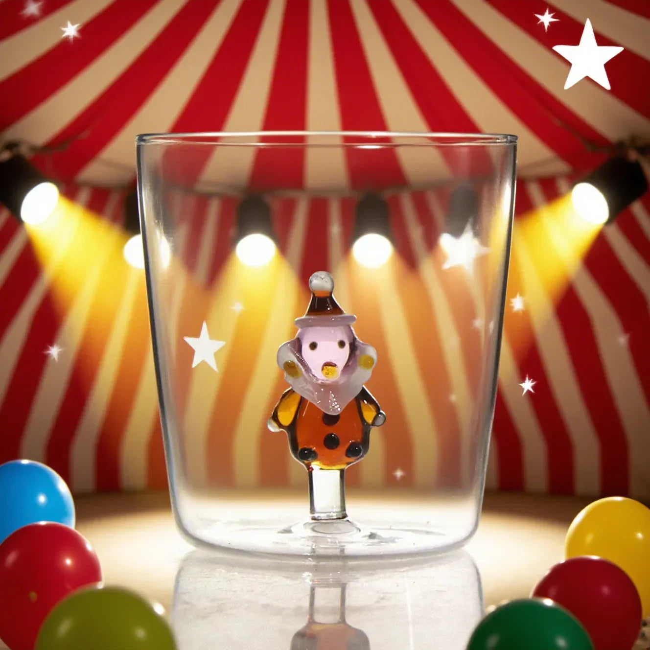 4 Pcs Pack Hand-blown borosilicate Christmas-themed drinking glasses set (4 unique designs)