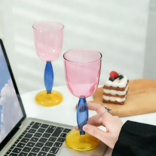 2pcs/pack Retro style water cup high borosilicate glass handcrafted cup