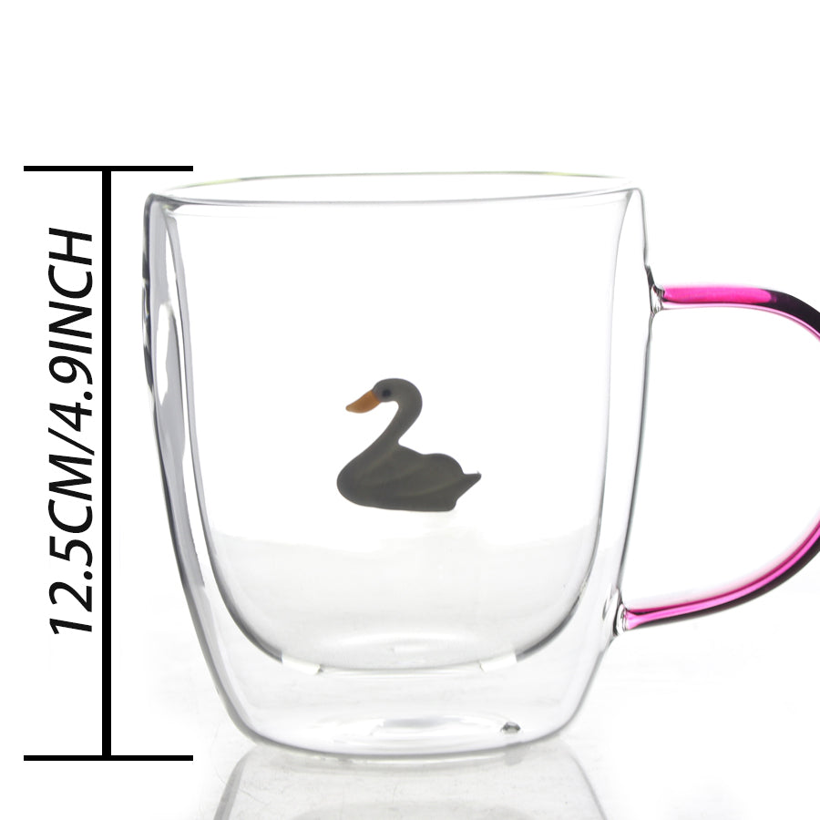 3pcs/pack  Double Wall Glass Cup
