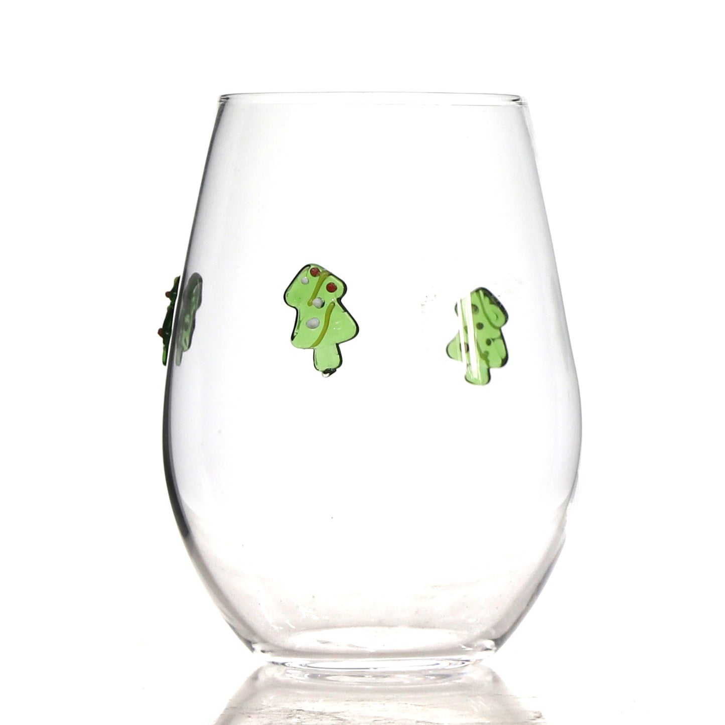 4pcs/pack Christmas-themed handcrafted glass cups