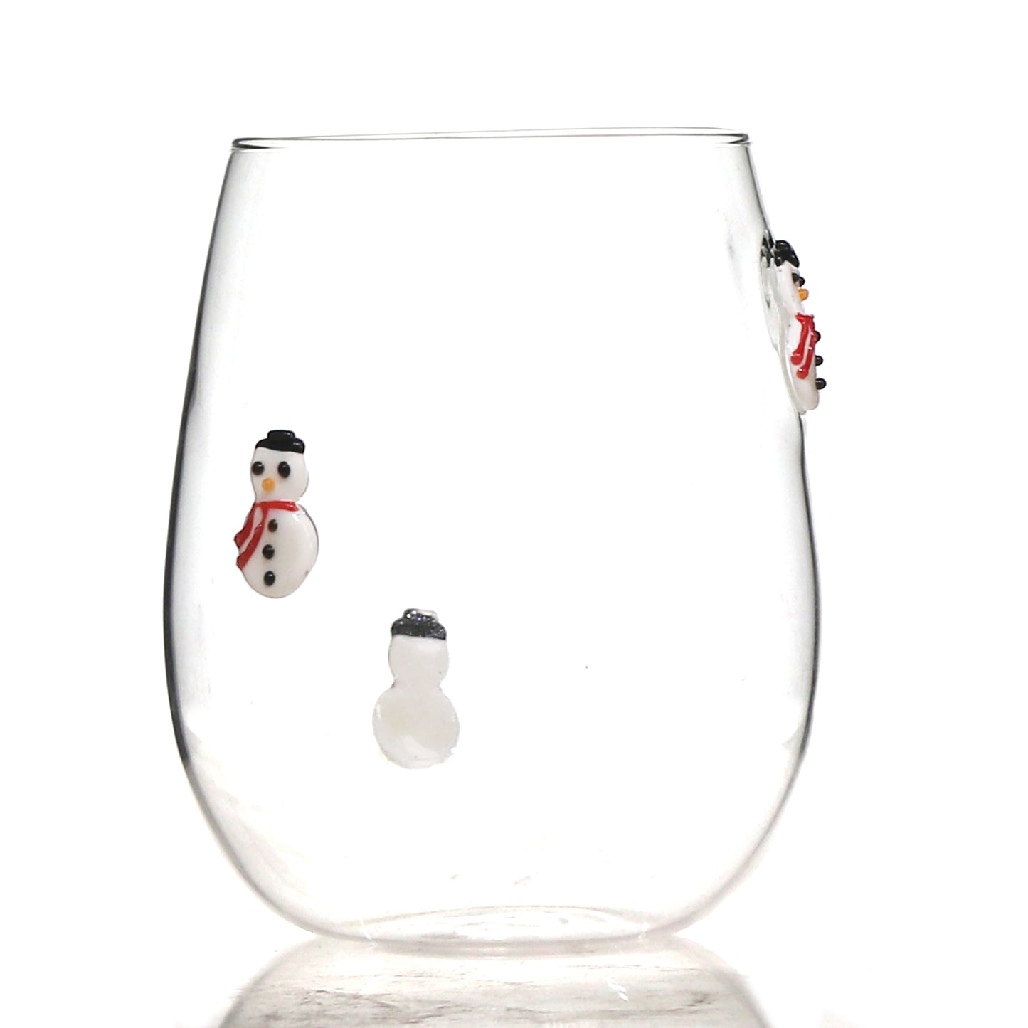 4pcs/pack Christmas-themed handcrafted glass cups